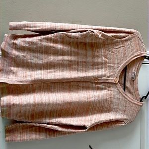 White and pink cardigan from the brand merona in size  XXL